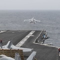 403-6271 USS Reagan - From Vulture's Row - F-18 Hornet
